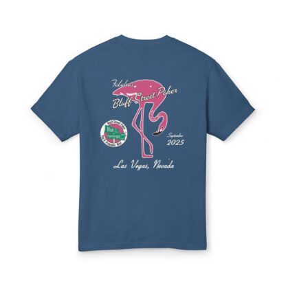 2025 Bluff Street Poker Flamingo T-Shirt - Image 2