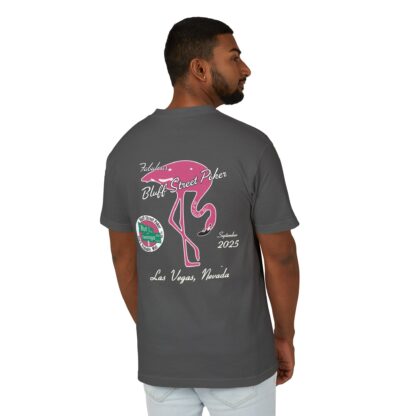 2025 Bluff Street Poker Flamingo T-Shirt - Image 6